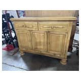 Light Toned Rustic Oak Sideboard.