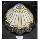 Slag Glass Lamp Shade.