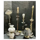 Brass & Handpainted Lamps.
