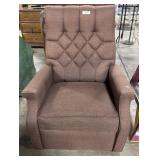 Vtg Mid Century Modern Tufted Recliner.