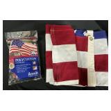 Pair Of American Flags.