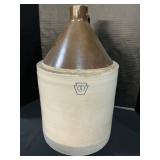 5 Gal Two Tone Stoneware Jug.