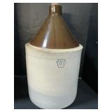 5 Gal. Two Tone Stoneware Jug.