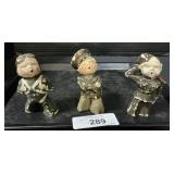 1942 G.S. Lull Military Chalkware Figurines.