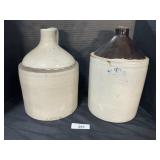 Pair Of Stoneware Jugs.