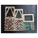 Mercury Glass Christmas Ornaments, Shiny Brite
