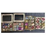 Lot Of Mercury Glass & Vtg Plastic Ornaments