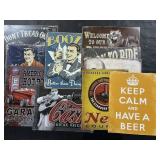 10 Metal Signs (Beer, 2nd Amendment).