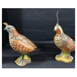 Wooden Bird Statues.