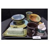 Natural Elements Dinnerware, Butter Dish, Pitcher.