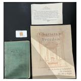1 1/2 Martha Washington Stamp, Educational Books.
