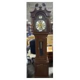 Vtg Cherry Daneker Grandfather Clock.