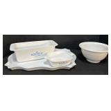 Corningware Casserole Dishes & Bowl.