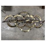 Vtg Mid-Century Modern Abstract Metal Wall