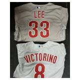 Phillies Cliff Lee & Shane Victorino Jerseys.