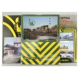 5 Hardcover Jersey Central Railroad History Books.