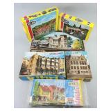 6 HO Scale Train Model Kits