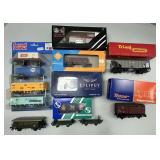 Various Train Cars, Box Cars, Hopper, Wagons