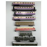 Locomotive Engine, Passenger Cars, Caboose.