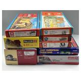 HO Scale Railway Village Models, Garage, Farm Yard