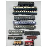Train Cars, Passenger, Baggage, Open Freight.