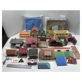 Plastic Model Railway/Village Model Buildings.