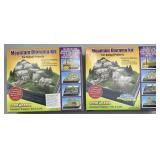 Pair Of SceneArama Mountain Diorama Kits.