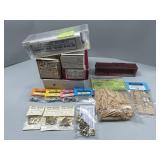 Model Train Cars, Switch Ties. 1:64 Scale Figures.