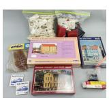 3 NOS HO Scale Building Model Kits & Parts.