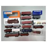 Train Cars, Box Cars, Gondolas.