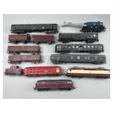 Train Engines, Passenger, Box & Freight Cars.