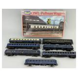 7 HO Scale Passenger Cars & Revell Model Kit.