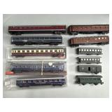Lot Of Train Passenger Coach Cars.