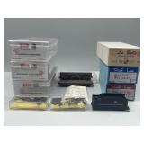 Train Cars, Reefers, Gondola, Box Car Kits.