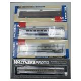 4 Walthers HO Scale Passenger Cars.