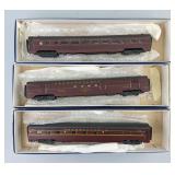 6 HO Scale Train Car Coach Models.