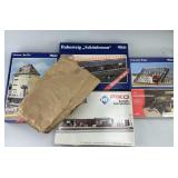 6 HO Scale German Train Model Kits.