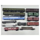 Train Cars, Passenger Cars, Gondolas, Box Cars.