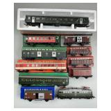 Electric Engine, Passenger Cars, Reefer, Gondolas.