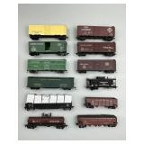 Boxcars, Reefers, Hoppers, Tanker, Gondola.