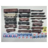 Pennsylvania Train Cars, Hoppers, Box & Flat Cars.