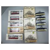 Lot Of Train Tram Cars & Model Kits.