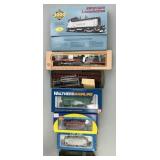 7 HO Scale Model Train Engines & Model Kit.