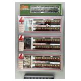 3 Boxes Lima Classic HO Scale Trains Cars.