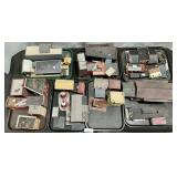 7 Trays HO Scale Model Train Buildings.