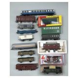 Train Cars, Box Cars, Tanker, Flat, Passenger.