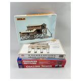 4 NOS HO Scale Building Kits.