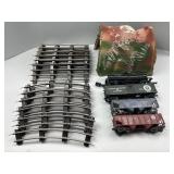 S Gauge Railway Tracks, Hoppers, Tanker & Box Cars