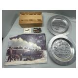 Train Memorabilia, Belt Buckle, Hand Crafted Photo