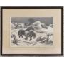 John De Martelly WHITE PASTURES Lithograph